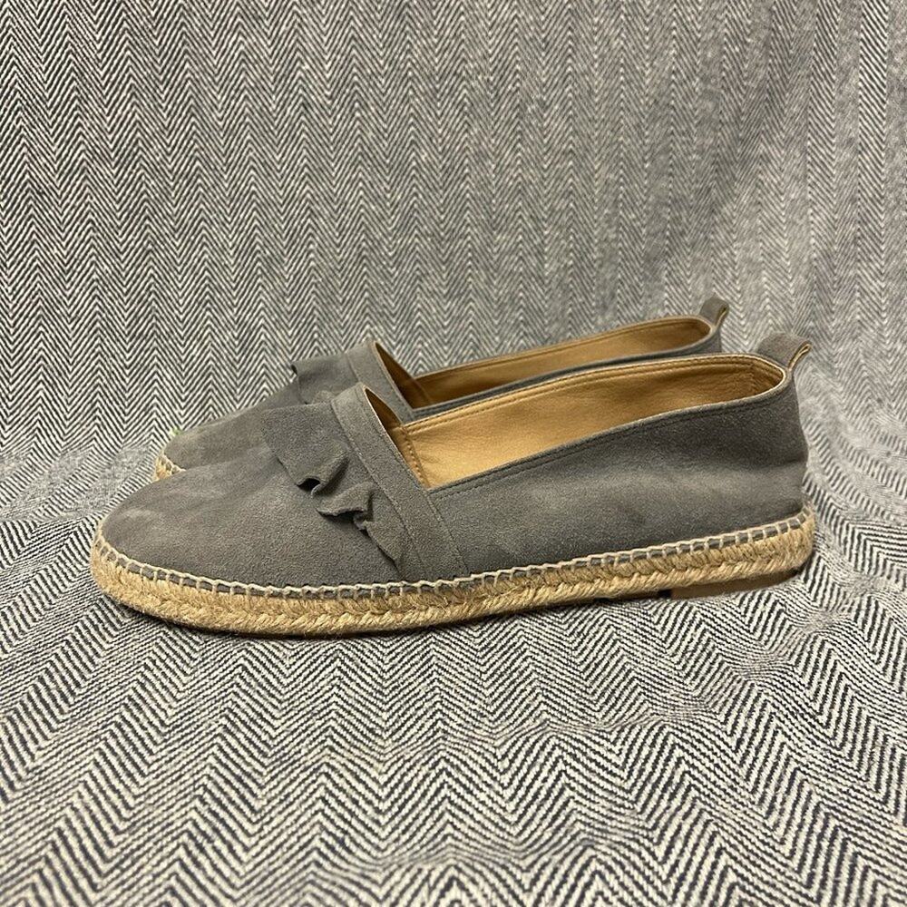 ANTHROPOLOGIE - Suede Ruffle Espadrille - Picture 3 of 7